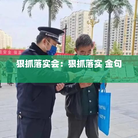 狠抓落實會：狠抓落實 金句 