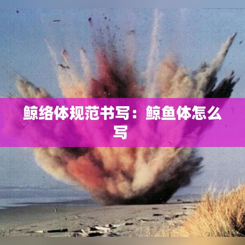 鯨絡體規(guī)范書寫：鯨魚體怎么寫 