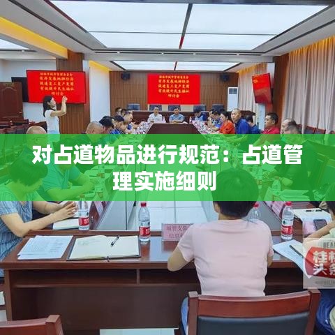 對占道物品進行規(guī)范：占道管理實施細則 