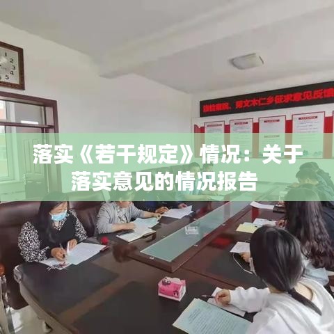 落實(shí)《若干規(guī)定》情況：關(guān)于落實(shí)意見的情況報(bào)告 