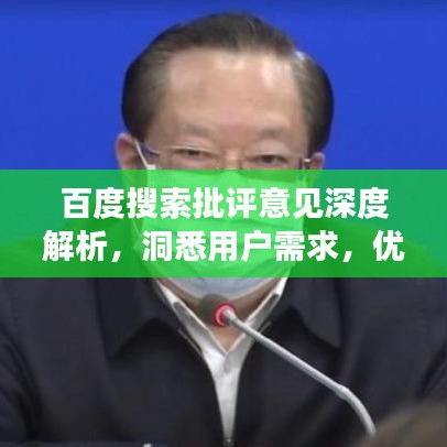 百度搜索批評意見深度解析，洞悉用戶需求，優(yōu)化搜索體驗