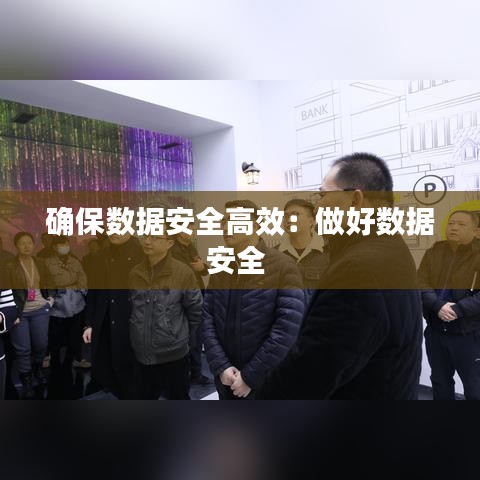 確保數(shù)據(jù)安全高效：做好數(shù)據(jù)安全 