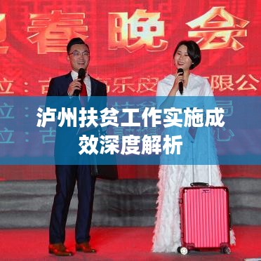 瀘州扶貧工作實(shí)施成效深度解析