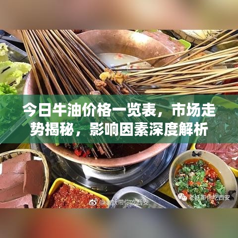 今日牛油價格一覽表，市場走勢揭秘，影響因素深度解析