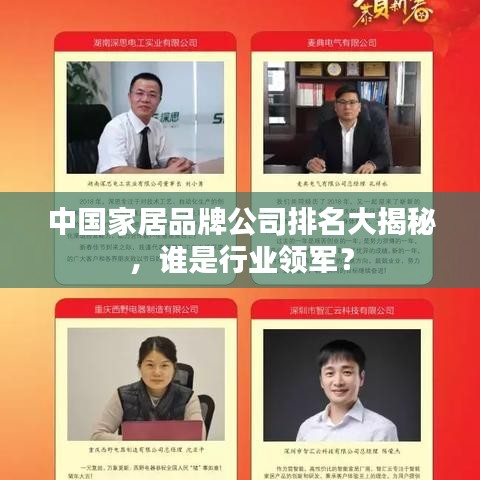 中國(guó)家居品牌公司排名大揭秘，誰(shuí)是行業(yè)領(lǐng)軍？