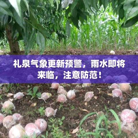 禮泉?dú)庀蟾骂A(yù)警，雨水即將來臨，注意防范！