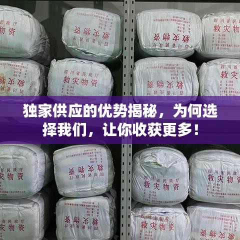 獨家供應(yīng)的優(yōu)勢揭秘，為何選擇我們，讓你收獲更多！