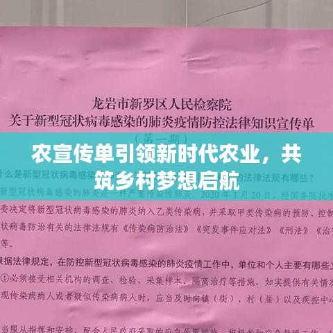 農(nóng)宣傳單引領(lǐng)新時(shí)代農(nóng)業(yè)，共筑鄉(xiāng)村夢(mèng)想啟航